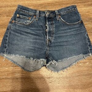 Levi's Dark Blue Jean Shorts